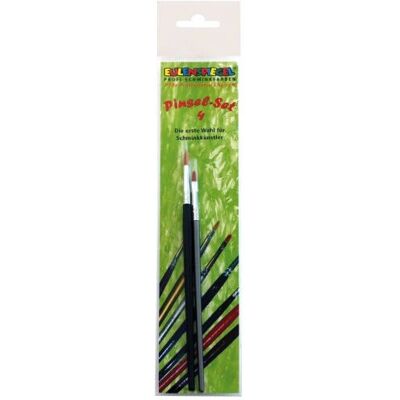 Eulenspiegel 955567 - Ensemble de 4 Pinceaux Professionnels pour Face et Body Painting Eulenspiegel 955567 - Ensemble de 4 Pinceaux Professionnels pour Face et Body Painting