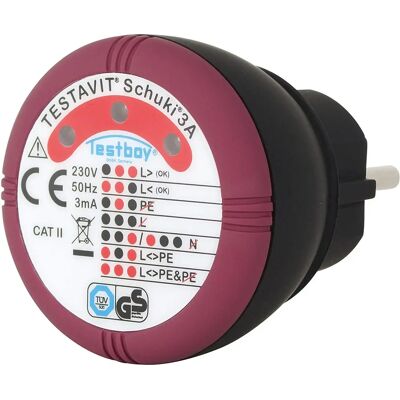 Testboy - Schuki 3A - 60x60mm - Socket tester Testboy - Schuki 3A - 60x60mm - Socket tester