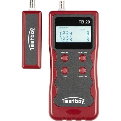 Testboy 29 Network Cable Tester - Clear LCD, Robust, Handheld Testboy 29 Network Cable Tester - Clear LCD, Robust, Handheld
