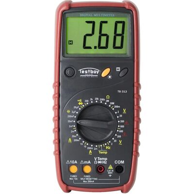 Testboy TB 313 Digitalmultimeter mit Sicherheitsfunktionen - Multimeter Testboy TB 313 Digitalmultimeter mit Sicherheitsfunktionen - Multimeter