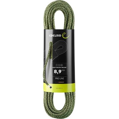 Edelrid Swift Protect Pro Dry 8,9mm - Cuerda de escalada Verde 60 m Edelrid Swift Protect Pro Dry 8,9mm - Cuerda de escalada Verde 60 m