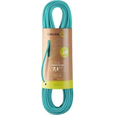 Edelrid Skimmer Eco Dry 7,1mm 50M - Corda da arrampicata - turchese Edelrid Skimmer Eco Dry 7,1mm 50M - Corda da arrampicata - turchese