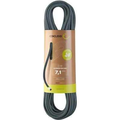 Corda da arrampicata Edelrid Skimmer Eco Dry 7,1mm 60M - Grigio Scuro Corda da arrampicata Edelrid Skimmer Eco Dry 7,1mm 60M - Grigio Scuro