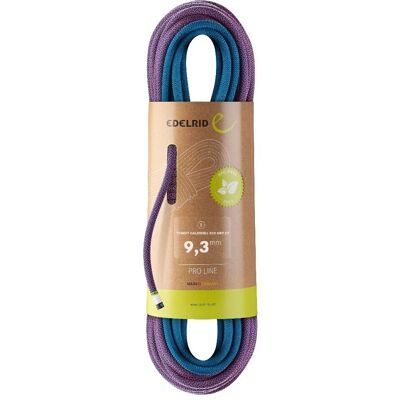 Edelrid Tommy Caldwell Eco Dry Ct 9,3mm 70m - Unisex - Rosa - Turkis - Klatreline Edelrid Tommy Caldwell Eco Dry Ct 9,3mm 70m - Unisex - Rosa - Turkis - Klatreline