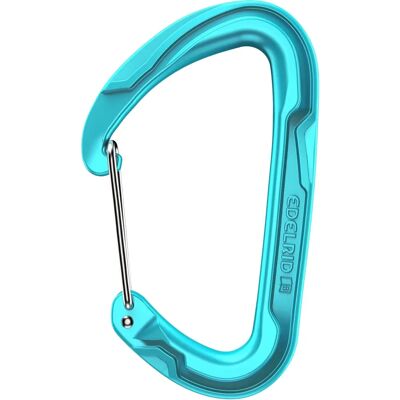 Mousqueton Edelrid Pure Wire III - bleu - Équipement d'escalade Mousqueton Edelrid Pure Wire III - bleu - Équipement d'escalade