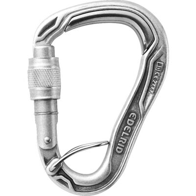 Mousqueton Edelrid Bulletproof Screw FG Eco en Acier - Gris - Matériel d'escalade léger Mousqueton Edelrid Bulletproof Screw FG Eco en Acier - Gris - Matériel d'escalade léger