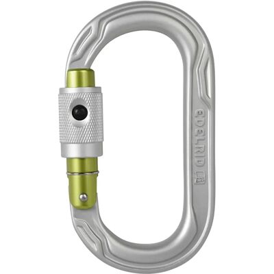 Edelrid Oval Power 2500 Permalock - Moschettone - Argento Edelrid Oval Power 2500 Permalock - Moschettone - Argento