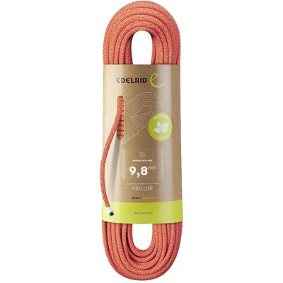 Edelrid Heron Eco Dry 9,8 mm Kletterseil - Rot, 50m Edelrid Heron Eco Dry 9,8 mm Kletterseil - Rot, 50m