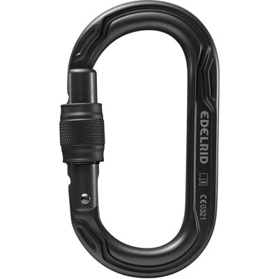 Edelrid Oval Power 2500 Skruvkarbin - Natt Edelrid Oval Power 2500 Skruvkarbin - Natt