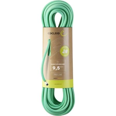 Edelrid Eagle Lite Eco Dry 9.5mm 50m - Unisex - Bright Green - Climbing Rope Edelrid Eagle Lite Eco Dry 9.5mm 50m - Unisex - Bright Green - Climbing Rope