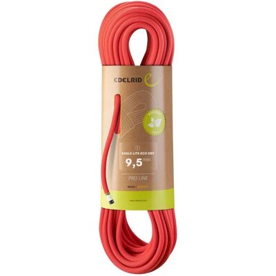 Edelrid Eagle Lite Eco Dry 9,5mm - Neon Coral - Kletterseil Edelrid Eagle Lite Eco Dry 9,5mm - Neon Coral - Kletterseil