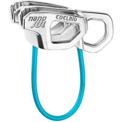 Edelrid Nano Jul - Dispositif d'assurage léger - gris/bleu Edelrid Nano Jul - Dispositif d'assurage léger - gris/bleu