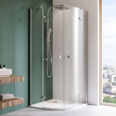 Breuer Espira Witte Ronde Douchecabine - Douchecabine Breuer Espira Witte Ronde Douchecabine - Douchecabine
