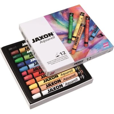 Jaxon 12-sts Flerfärgade Akvarellkritor Jaxon 12-sts Flerfärgade Akvarellkritor
