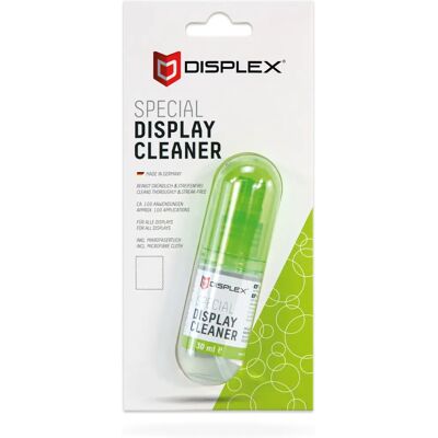 Displex 00190 Kit de Nettoyage d'Équipement - Nettoyage pour LCD, TFT, Plasma, Smartphones, Tablettes - Publicité Displex 00190 Kit de Nettoyage d'Équipement - Nettoyage pour LCD, TFT, Plasma, Smartphones, Tablettes - Publicité