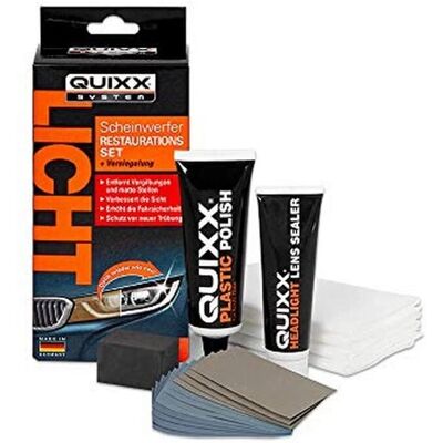 Quixx Vit Strålkastarsrestaurationssats - Reparationssats för strålkastare Quixx Vit Strålkastarsrestaurationssats - Reparationssats för strålkastare