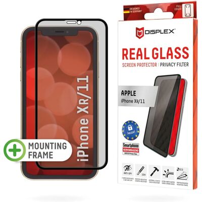 Displex Privacy Glass pour iPhone XR/11 - Protecteur d'écran Displex Privacy Glass pour iPhone XR/11 - Protecteur d'écran