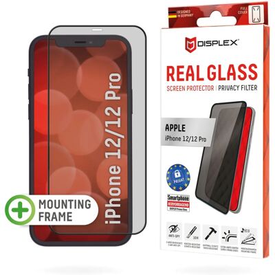 Displex Protecteur d'écran confidentialité pour iPhone 12 - Cover 3D complet Displex Protecteur d'écran confidentialité pour iPhone 12 - Cover 3D complet