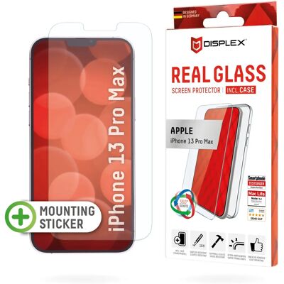Protecteur d'écran Displex pour iPhone - Verre Réel 2D, Transparent Protecteur d'écran Displex pour iPhone - Verre Réel 2D, Transparent