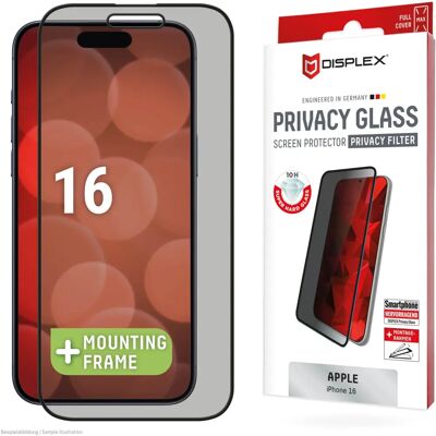 Displex 02016 Protezione Schermo - Vetro Privacy - Apple iPhone 16 Displex 02016 Protezione Schermo - Vetro Privacy - Apple iPhone 16