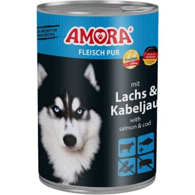 Amora - 4028802250368 - Kabeljau - Lachs 400g - Hundefutter Amora - 4028802250368 - Kabeljau - Lachs 400g - Hundefutter