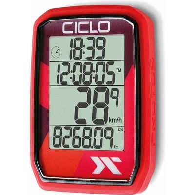 Protos 105 - Licznik rowerowy czerwony Protos 105 - Licznik rowerowy czerwony