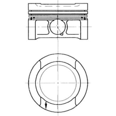 Kolbenschmidt 81,01mm Piston - For VW Golf III, Passat B3/B4, Audi A4 B5 Kolbenschmidt 81,01mm Piston - For VW Golf III, Passat B3/B4, Audi A4 B5