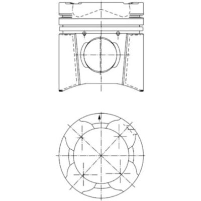 KOLBENSCHMIDT 94846600 Kolben - Kolben, 128mm, 79.25mm, Chrom KOLBENSCHMIDT 94846600 Kolben - Kolben, 128mm, 79.25mm, Chrom