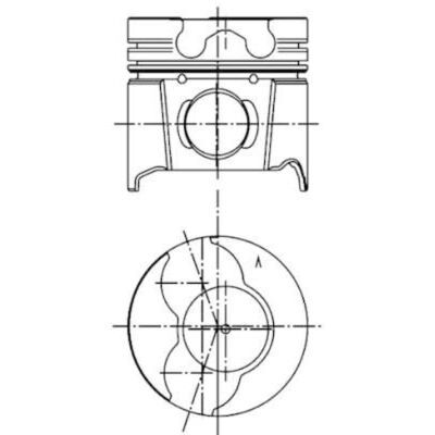 KOLBENSCHMIDT 99561620 Kolben - Zylinder 80,51mm, Modell, Typ KOLBENSCHMIDT 99561620 Kolben - Zylinder 80,51mm, Modell, Typ