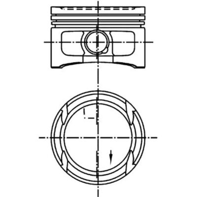 Piston KOLBENSCHMIDT 99562600 - 76,51mm pour VW, SEAT Piston KOLBENSCHMIDT 99562600 - 76,51mm pour VW, SEAT