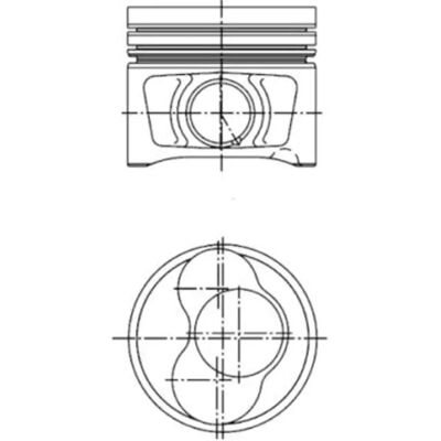 KOLBENSCHMIDT Piston - 81.51mm for Passat, Golf, A3, A4 - Type 3 KOLBENSCHMIDT Piston - 81.51mm for Passat, Golf, A3, A4 - Type 3