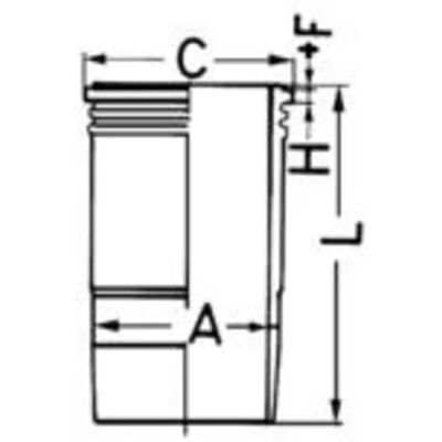 KOLBENSCHMIDT Cylindervægsindsats - Vådt, 115mm Flange, 213mm Længde KOLBENSCHMIDT Cylindervægsindsats - Vådt, 115mm Flange, 213mm Længde
