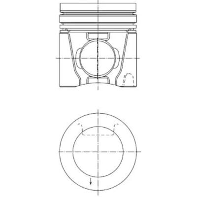KOLBENSCHMIDT 41166600 Piston - Piston KOLBENSCHMIDT 41166600 Piston - Piston
