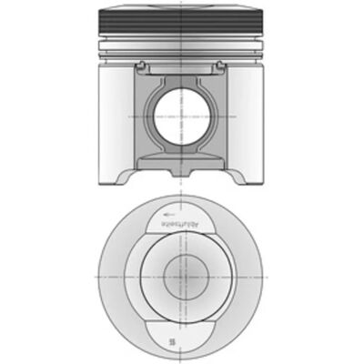 KOLBENSCHMIDT Stempel - 102mm Diameter - 68.94mm Højde - 113.7mm Længde - 3 stk KOLBENSCHMIDT Stempel - 102mm Diameter - 68.94mm Højde - 113.7mm Længde - 3 stk