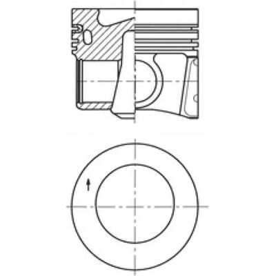 KOLBENSCHMIDT Piston 41271600 - Piston for A1, A3, Golf, Leon - Engine Part KOLBENSCHMIDT Piston 41271600 - Piston for A1, A3, Golf, Leon - Engine Part