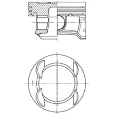 Piston KOLBENSCHMIDT 41007600 - Ø 73,4mm - Opel Astra Corsa D/E - Piston Piston KOLBENSCHMIDT 41007600 - Ø 73,4mm - Opel Astra Corsa D/E - Piston