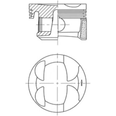 Piston KOLBENSCHMIDT 41705600 - Piston Piston KOLBENSCHMIDT 41705600 - Piston