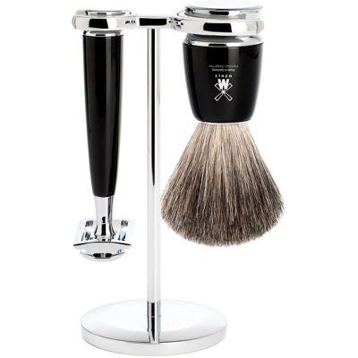 Mühle RYTMO Shaving Set - Black Edelharz 3 pcs Mühle RYTMO Shaving Set - Black Edelharz 3 pcs