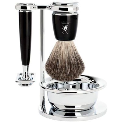 Mühle RYTMO 4-piece Shaving Set - Black - Safety Razor Mühle RYTMO 4-piece Shaving Set - Black - Safety Razor