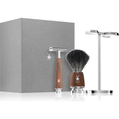 Mühle RYTMO 3-piece Shaving Set - Barber Style - Natural Material Mühle RYTMO 3-piece Shaving Set - Barber Style - Natural Material