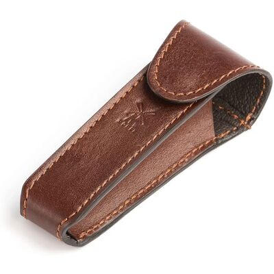 Mühle Brązowa Skórzana Torba Podróżna - Etui na Bezpieczną Maszynkę Mühle Brązowa Skórzana Torba Podróżna - Etui na Bezpieczną Maszynkę
