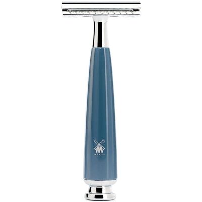 Rasoir de Soin RYTMO R228 Résine Bleue - Rasoir de Sécurité pour Hommes - Publicité Rasoir de Soin RYTMO R228 Résine Bleue - Rasoir de Sécurité pour Hommes - Publicité