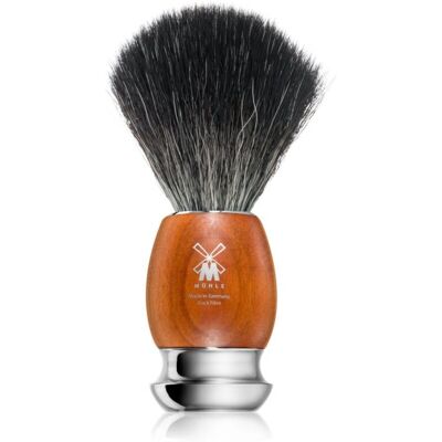Mühle VIVO Plum hout handvat 21mm Black Fibre Scheerkwast - Scheerkwast Mühle VIVO Plum hout handvat 21mm Black Fibre Scheerkwast - Scheerkwast