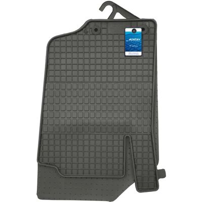 Tapis en caoutchouc noirs Petex pour Peugeot 207/207CC - Tapis de sol Tapis en caoutchouc noirs Petex pour Peugeot 207/207CC - Tapis de sol