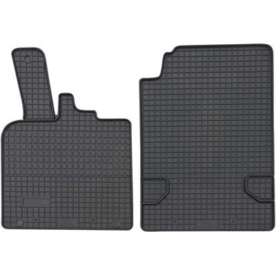 PETEX Black Rubber Floor Mats for Smart Fortwo II - Car Floor Mats PETEX Black Rubber Floor Mats for Smart Fortwo II - Car Floor Mats