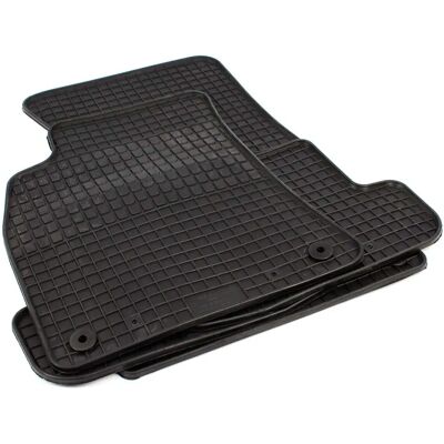 Tapis de sol en caoutchouc noir pour Audi A5 Tapis de sol en caoutchouc noir pour Audi A5