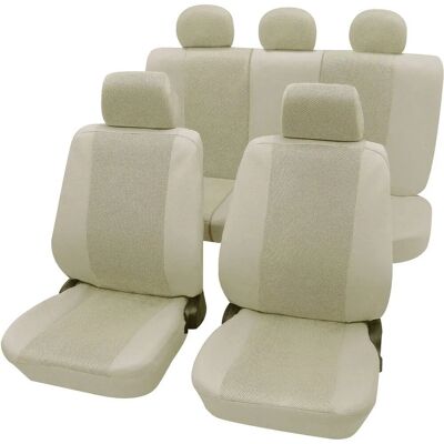 PETEX Sydney Sitzbezug-Set - 11 Teile - Beige - Für Airbags geeignet PETEX Sydney Sitzbezug-Set - 11 Teile - Beige - Für Airbags geeignet