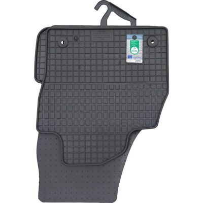 Petex Zwarte Rubber Matten - 4-delig Set Petex Zwarte Rubber Matten - 4-delig Set