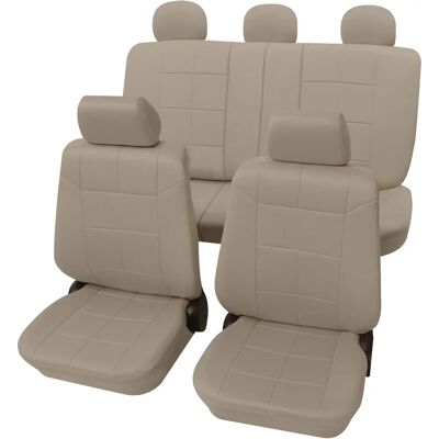 PETEX Modell 22574909 Beigefarbener Autositzbezug - 17-teiliges Universalset PETEX Modell 22574909 Beigefarbener Autositzbezug - 17-teiliges Universalset