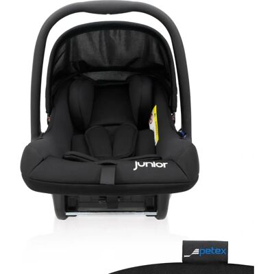 PETEX Bambini Siège auto bébé - Rembourré, 40-87 cm, Noir PETEX Bambini Siège auto bébé - Rembourré, 40-87 cm, Noir